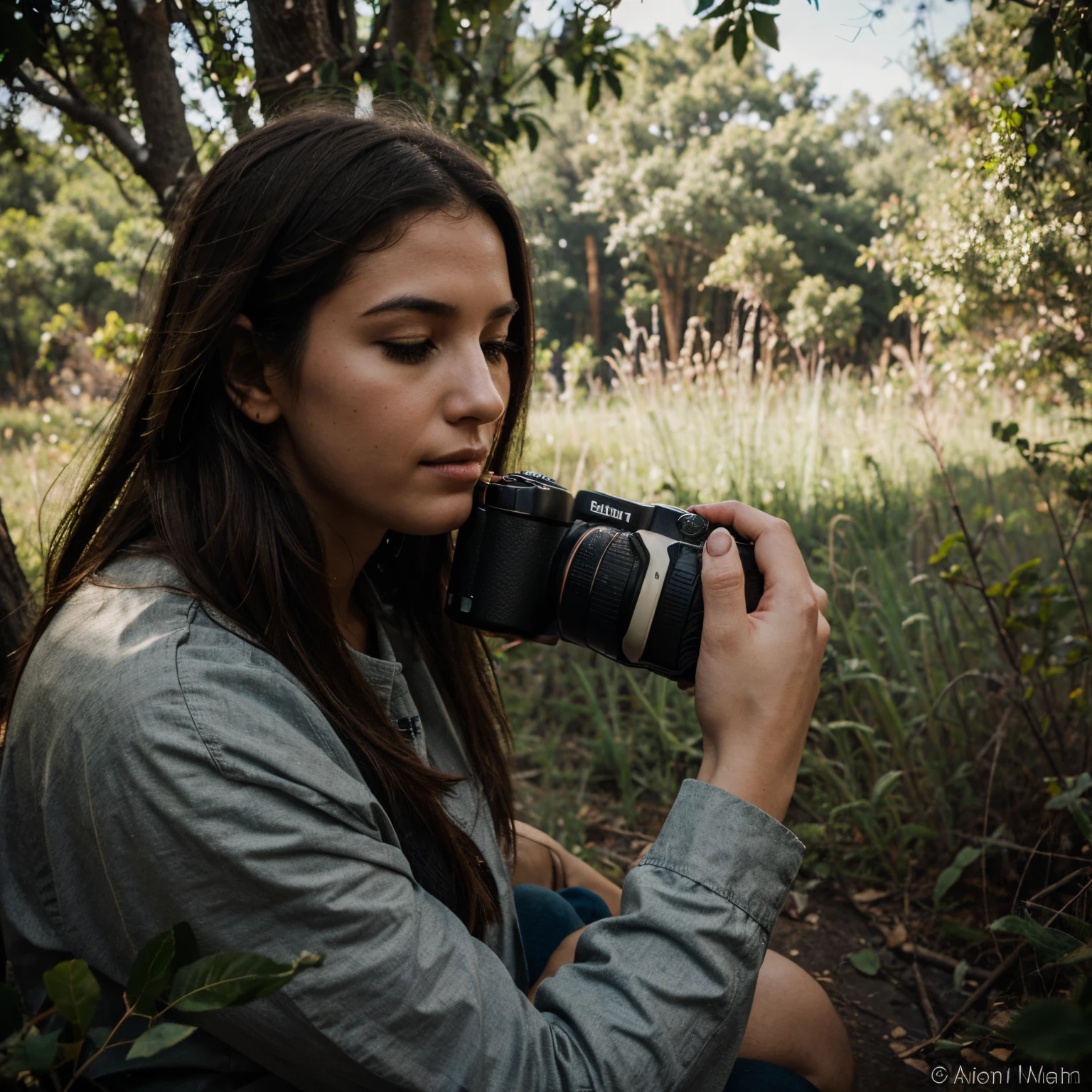 Person dreaming of being a wildlife photographer