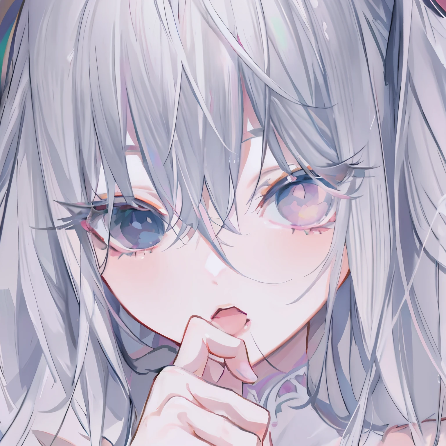 masterpiece, bestquality, official art, high-detail, illustration,
1 girl, Upper body, detailed eyes, Light pink eyes,
Hanfu pink gradient, Intricate patterns, luxury dress, Dynamic Poses,
(Long rainbow hair:1.1), (White Hair:1.2), floating hair, Light pink hair ends, (knit:0.8) gradient hair,