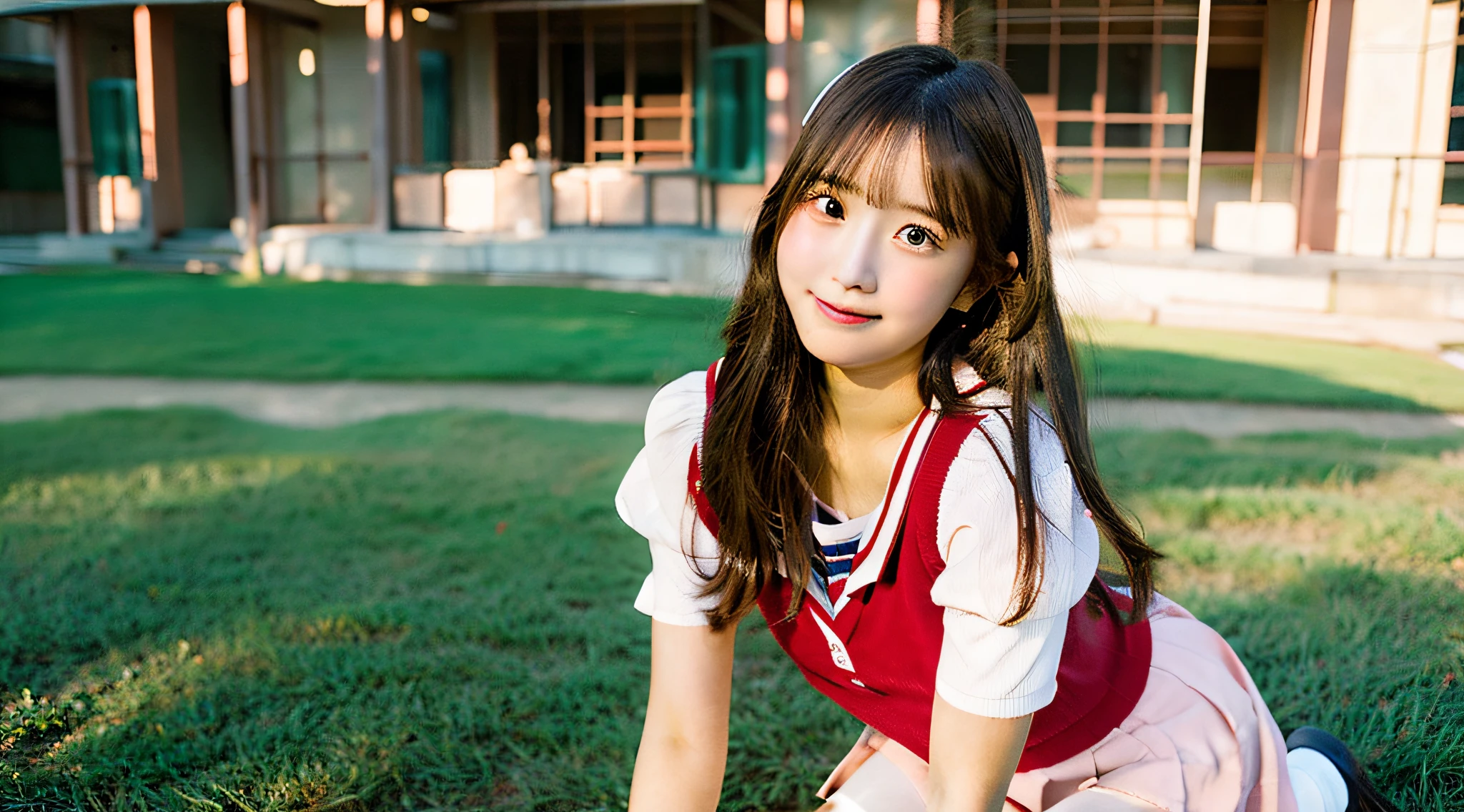 Photo quality,Masterpiece,Realistic,(14 year old cute Japanese girl:1.9),(Detailed young face:1.9),(Very embarrassed look:1.9),(Thin legs:1.9),(Sit down scratching Hu,Wear a Chinese dress:1.9),(Posing to seduce men in the park,Inner thigh visible:1.9),((Droopy eyes:1.9)),((Body type of a 14 year old girl,Small Tits:1.9)),(Cute school girl hairstyle:1.9),((Skinny Legs)),Very pale skin,Show your forehead,Detailed body,Detailed hands,No makeup