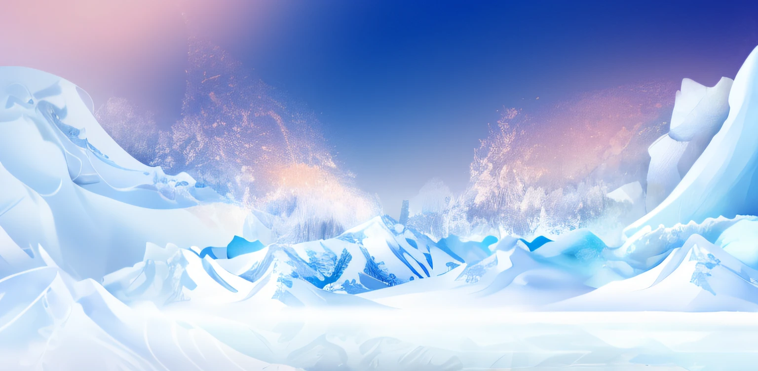 Snowy mountain scene with skiers and snowboarders in the foreground, icy tundra background, snow landscape background, snowy mountain background, surreal frozen landscape, mountain range in background, 4k high definition wallpaper illustration, fantasia de cena de inverno, Beautiful Art UHD 4K, There a snow mountain and , Snow-capped mountain scenery, beautiful snowy landscape, background artwork, icy mountains