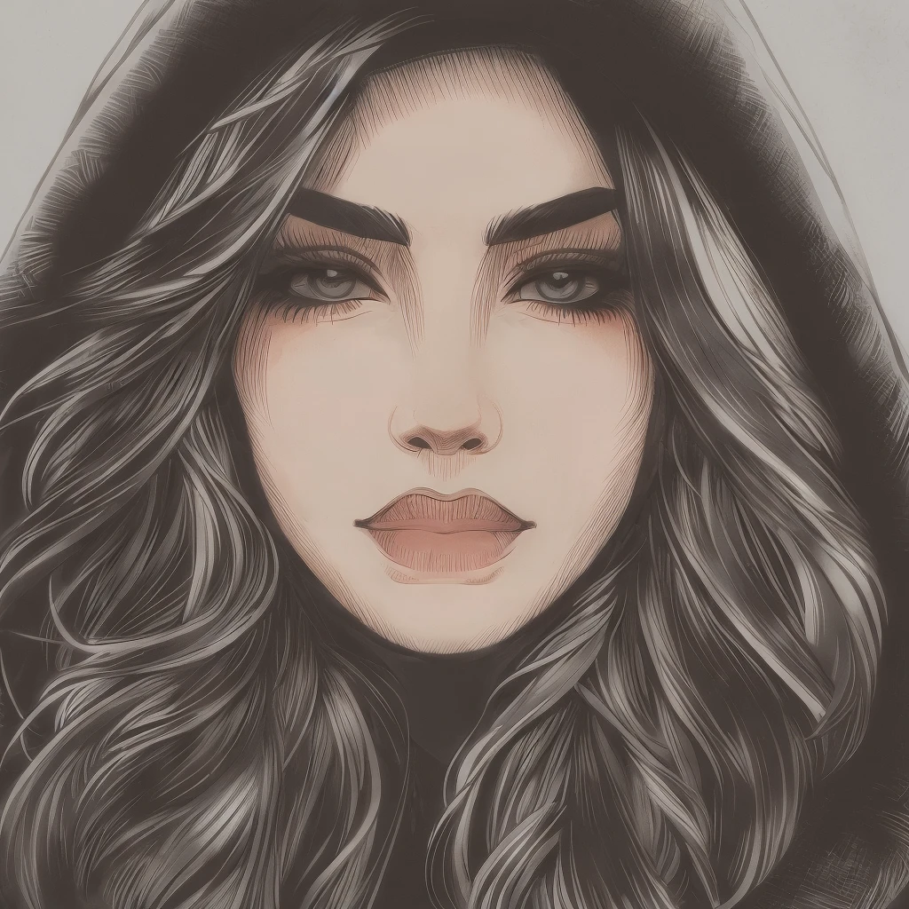 a girl with a hat
