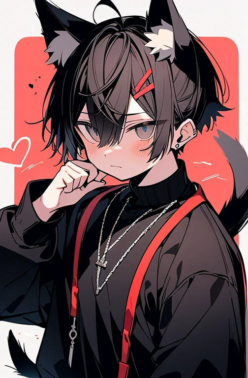4k、ultra-detailliert、Official art、(((、Men with a normal body type、、Good mood、glad、、High school students、、steam、Animal ears、The tail of the beast、muscular guy、perfect eyes)))、geisha、Hands gripping the waist、Trance、cum on、Black-haired and blonde、、stroking the head、animal ear、Animal tail、、Men with broad shoulders、Tight Fit Undershirt、、、red blush、perspiring、、Schools、heart mark
