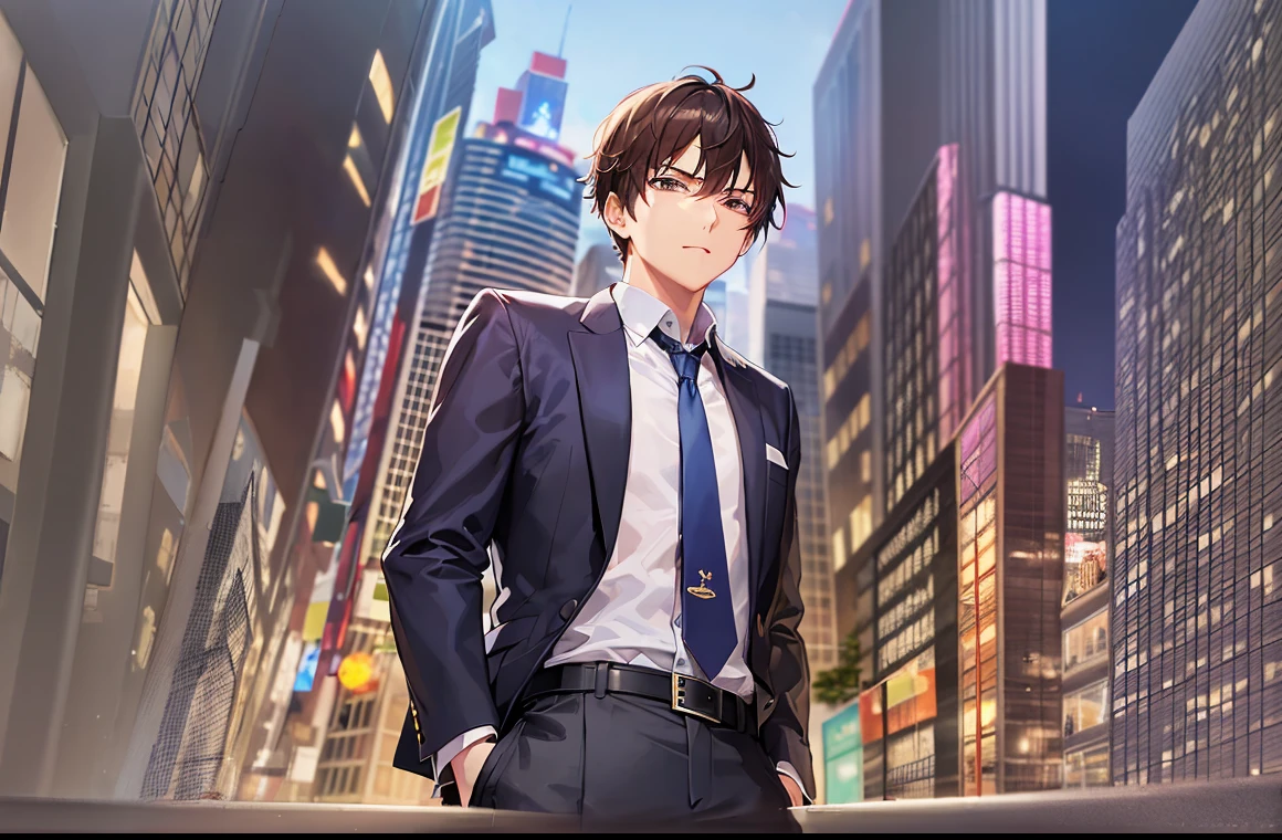 background is city at night、Building Street at Night
