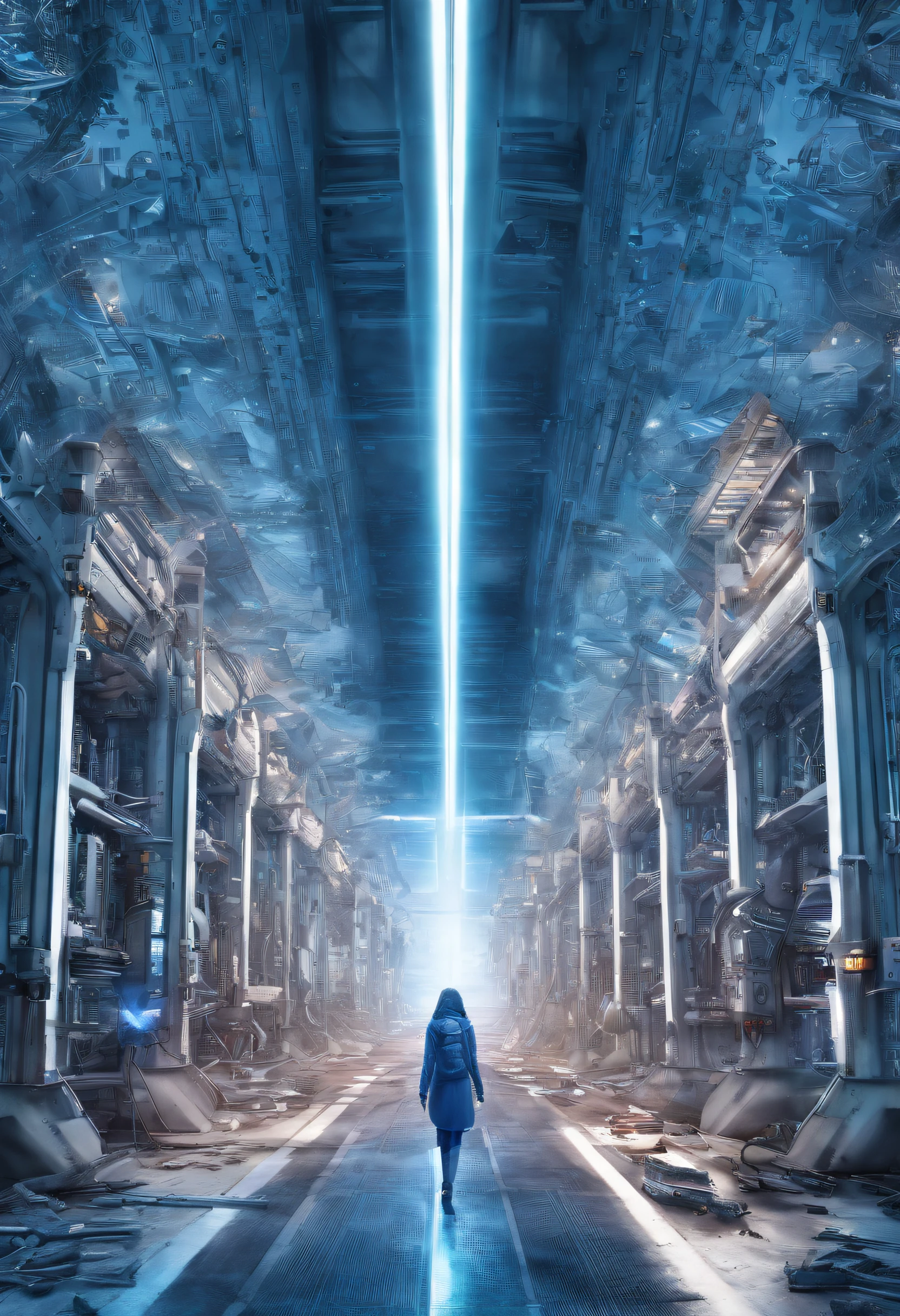 Blue technology style background,without humans,empty