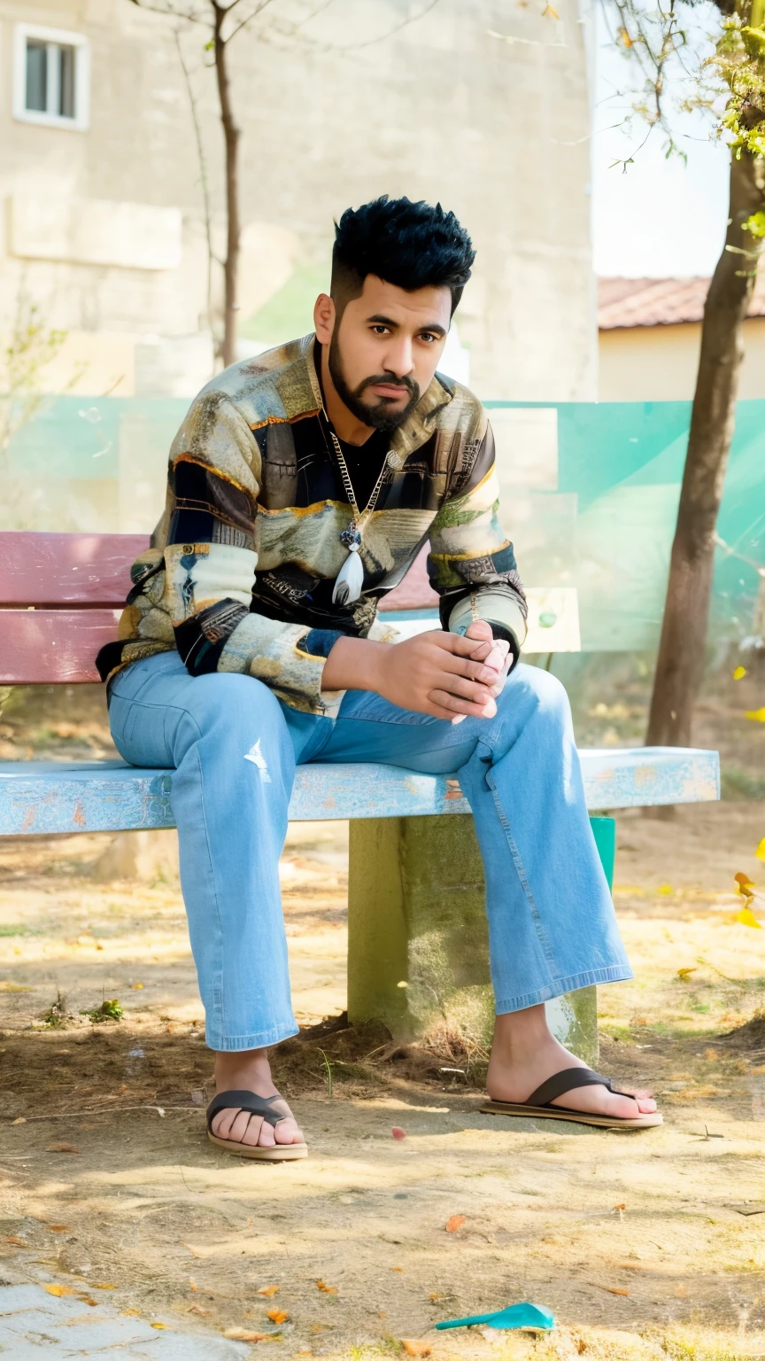 there a man sitting on a bench with his feet crossed, casual photography, shot on nikon z9, shot on canon eos r 5, shot on canon eos r5, modeling shoot, khyzyl saleem, enes dirig, sitting on bench, sittin, mid shot portrait, sitting on a bench, full body photogenic shot, edited in photoshop