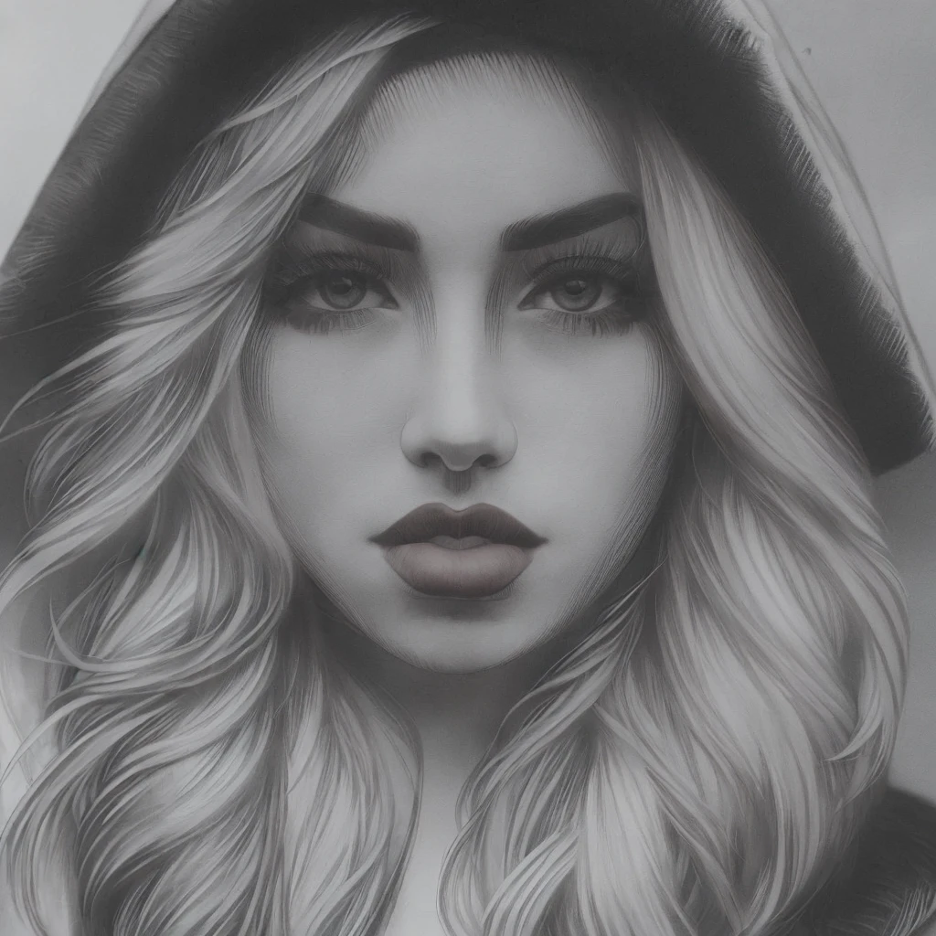A girl in a hat