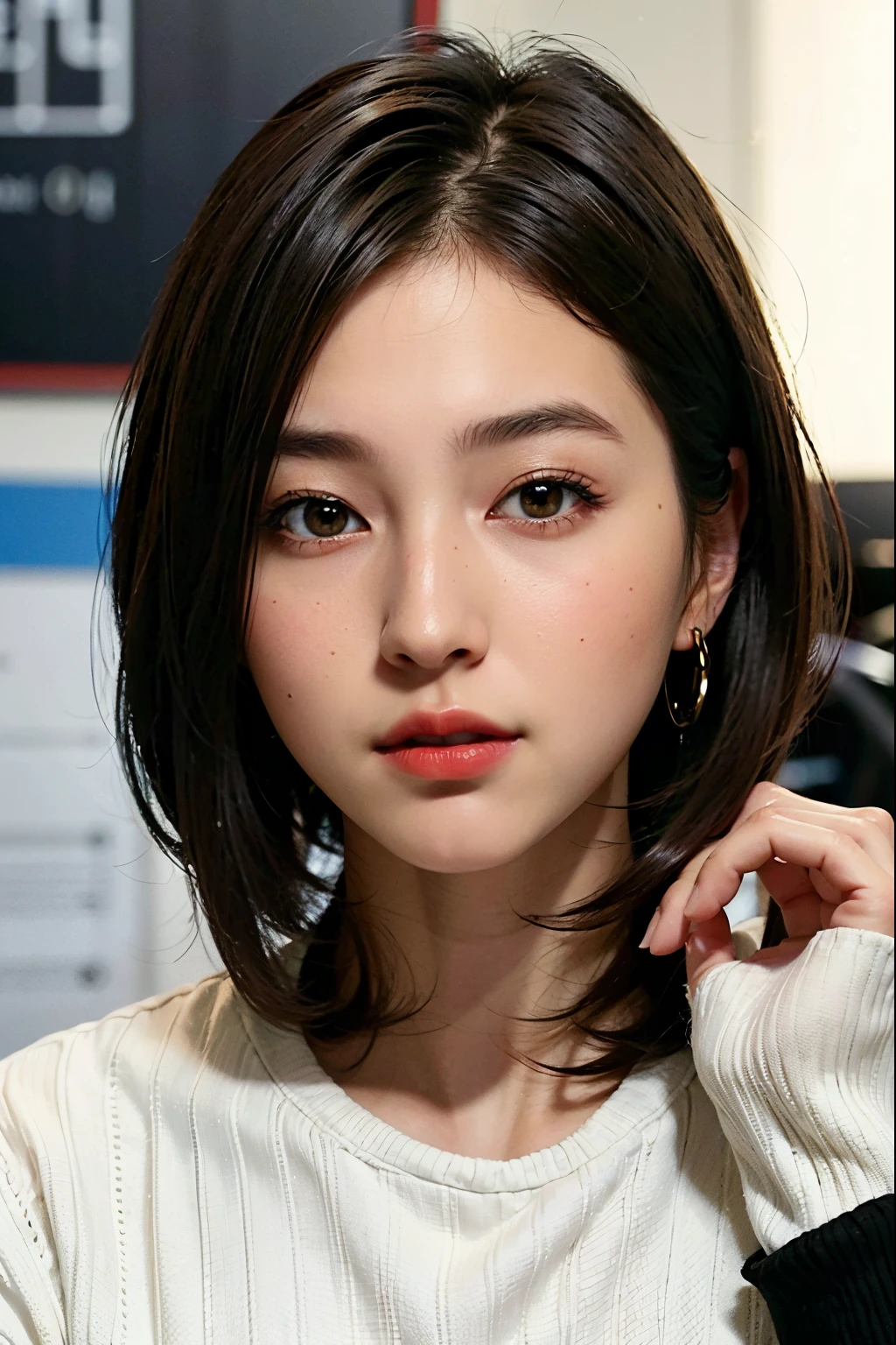 (the Extremely Detailed CG Unity 8K Wallpapers),(masutepiece), (Best Quality), (Ultra-detailed), (Best Illustration),(Best Shadow), (Sharp eyeliner, eyeshadows, Detailed eyes:1.1),, ,BREAK, IWS2000,