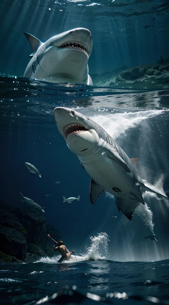 Shark in the water