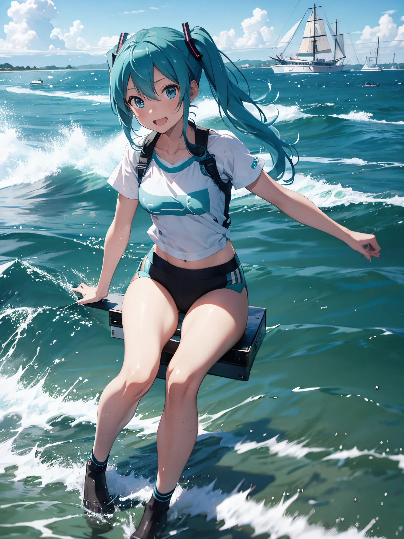 miku hatsune,Boat Racer,Monkey Turn