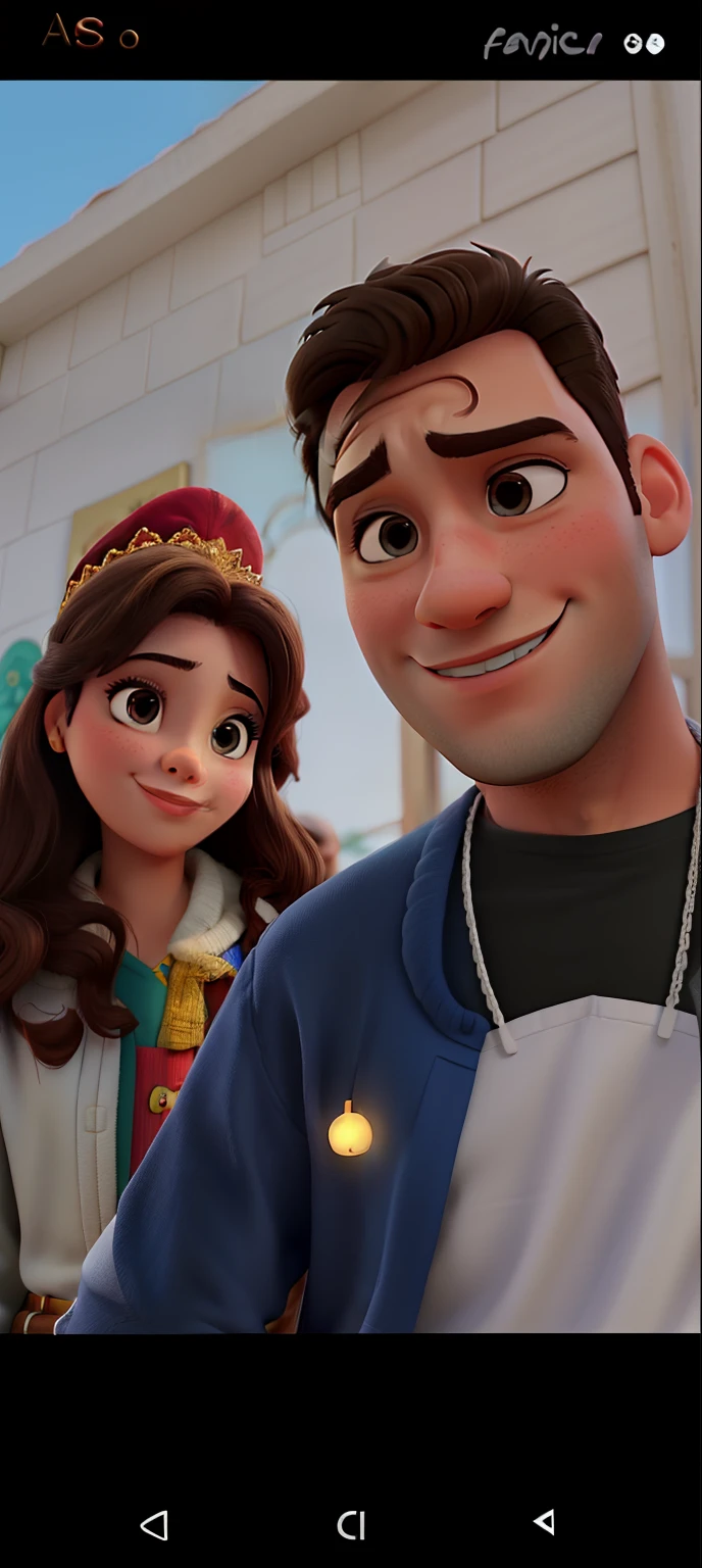 Casal feliz igual filme da Disney amor