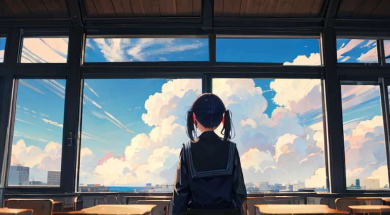 Schools、window、No person