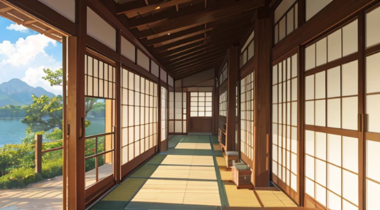 Hallway of the house、A Japanese style、No people