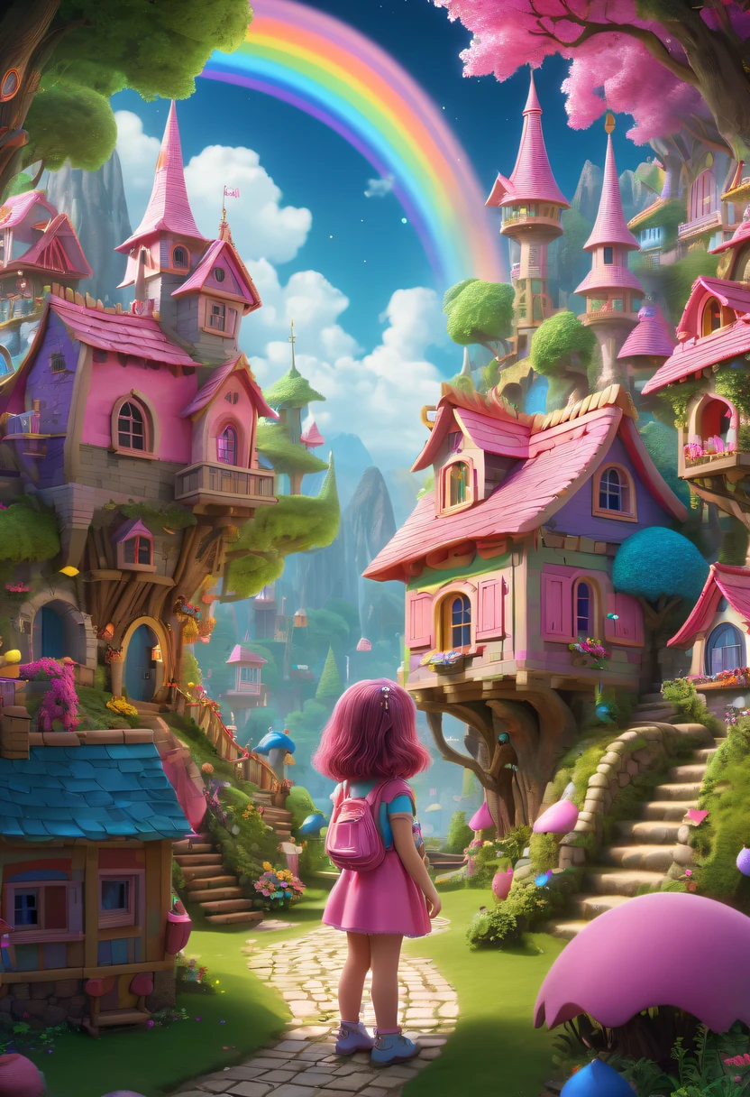 Fairy Tale Village，ocean floor，Beautiful mermaid princess