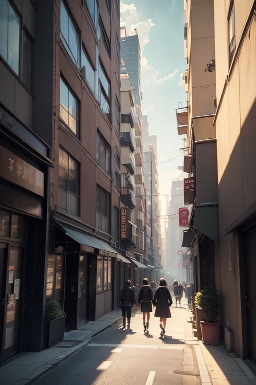 Animation scene of high-rise buildingadhouse Studio anime style, Kuro anime screenshots, screenshot from the anime film, Tokyo anime anime scenes, 2019 animation screenshots, anime style cityscape, Screenshot of the 2012 animation, art deco outrun anime aesthestic, Today’s recommended anime still exciting。
(best quality,4k,8k,highres,masterpiece:1.2),ultra-detailed,(realistic,photorealistic,photo-realistic:1.37),moth-eaten ,crumpled old photograph,(dusty, aged) Atmosphere Madhouse Studio anime-style high-rise buildings are printed on a piece of that looks like weathering、yellowed ,Gives people a long-lasting and historical feeling。The picture on a street with a strong Tokyo anime scene,There are high-rise buildings on both sides of the street,The busyness and eccentricity of the city are evident in the corners。A screenshot of street view hangs on the wall,There a mark of Kuro anime on the screen,It makes people think about the era before,Experience the brilliance and magic of anime。The picture texture realistic,Like a photograph,Shows the vividness of animated movie screenshots。Pedestrians coming and going on the street,The atmosphere lively,It seems to be faithful to the plot of the 2012 animation screenshots。The entire scene created from the perspective of decorative arts transcending anime aesthetics,Details expressed to the extreme。Light shines on the wall through the window,Create soft low light,Add a sense of ambiguity and mystery to the picture。The overall tone dark golden,With a subtle sense of old times,Gives people a feeling of sadness and memories。