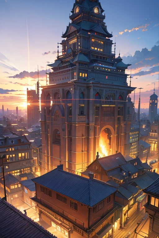 (best quality,4k,8k,highres,masterpiece:1.2),ultra-detailed,(realistic,photorealistic,photo-realistic:1.37),illustration,anime-style cityscape,beautiful anime scenery,detailed cityscape from an animated movie,HD anime cityscape,anime scenery,animated movie screenshot,downtown backdrop,"Kora: The Legend Begins" setting,village in the background,anime movie backdrop,beautiful anime landscape,Studio Ghibli animated movie screenshot