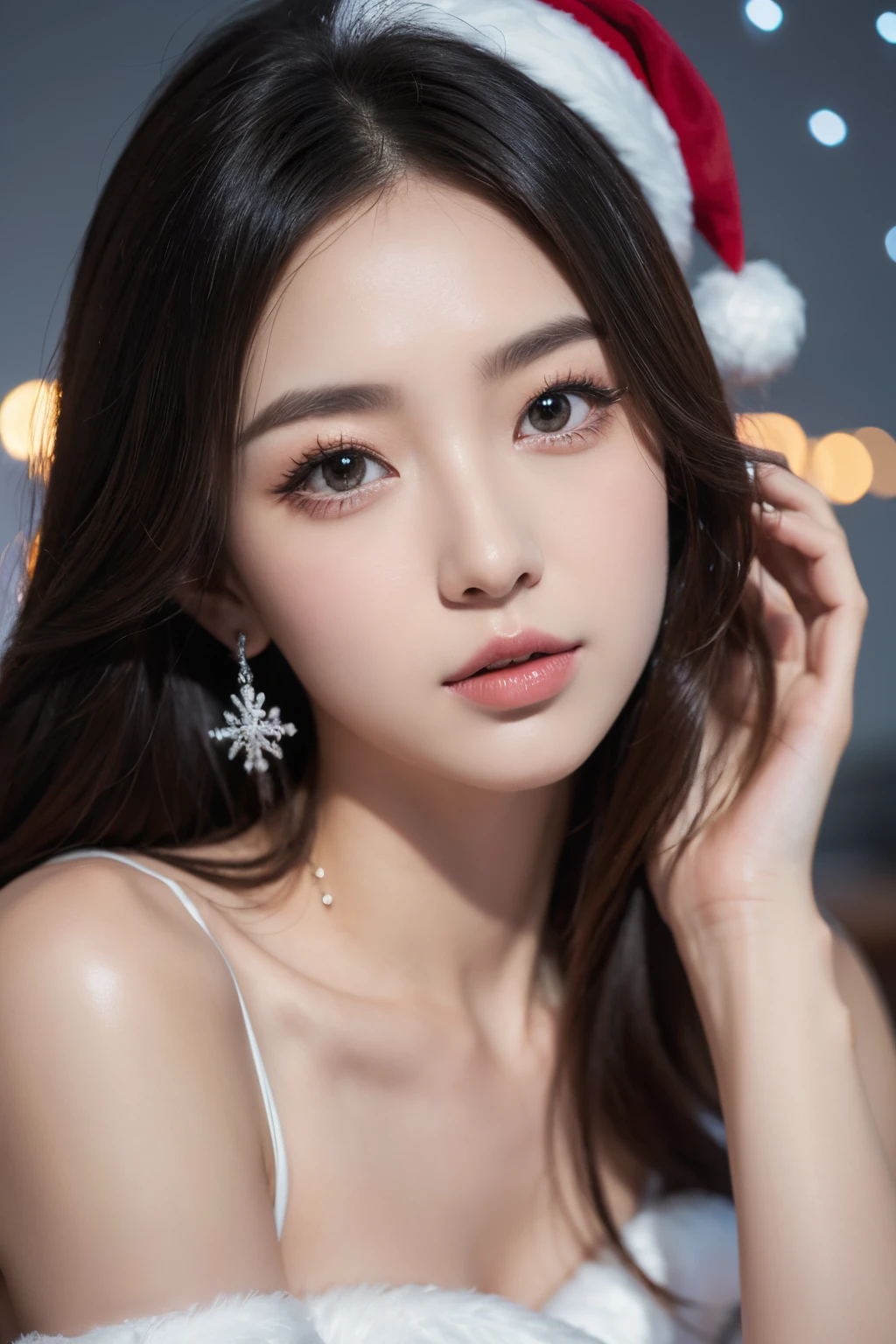 (extremely detaild的 CG unified 8k wallpapers),(tmasterpiece), (Best quality at best), (ultra - detailed), (Most Best Illustration),(The best shadow), (Sharp eyeliner, eye shadows, 詳細な目:1.1),, ,BREAK BREAK BREAK, (New Territories 20 Christmas:1.2),,