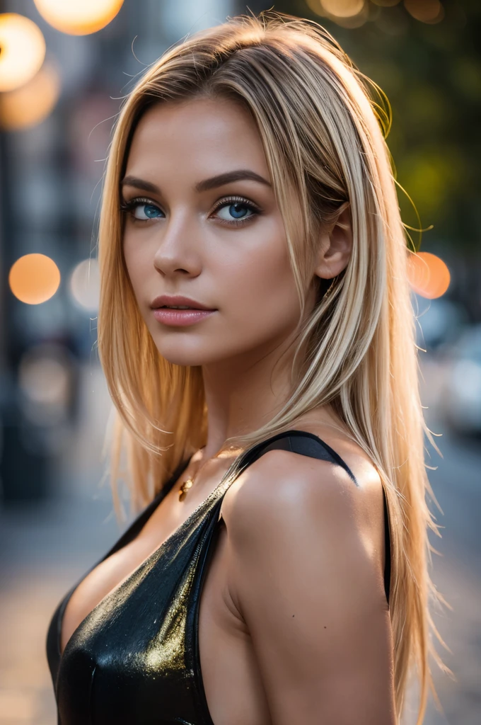 dark green eyes