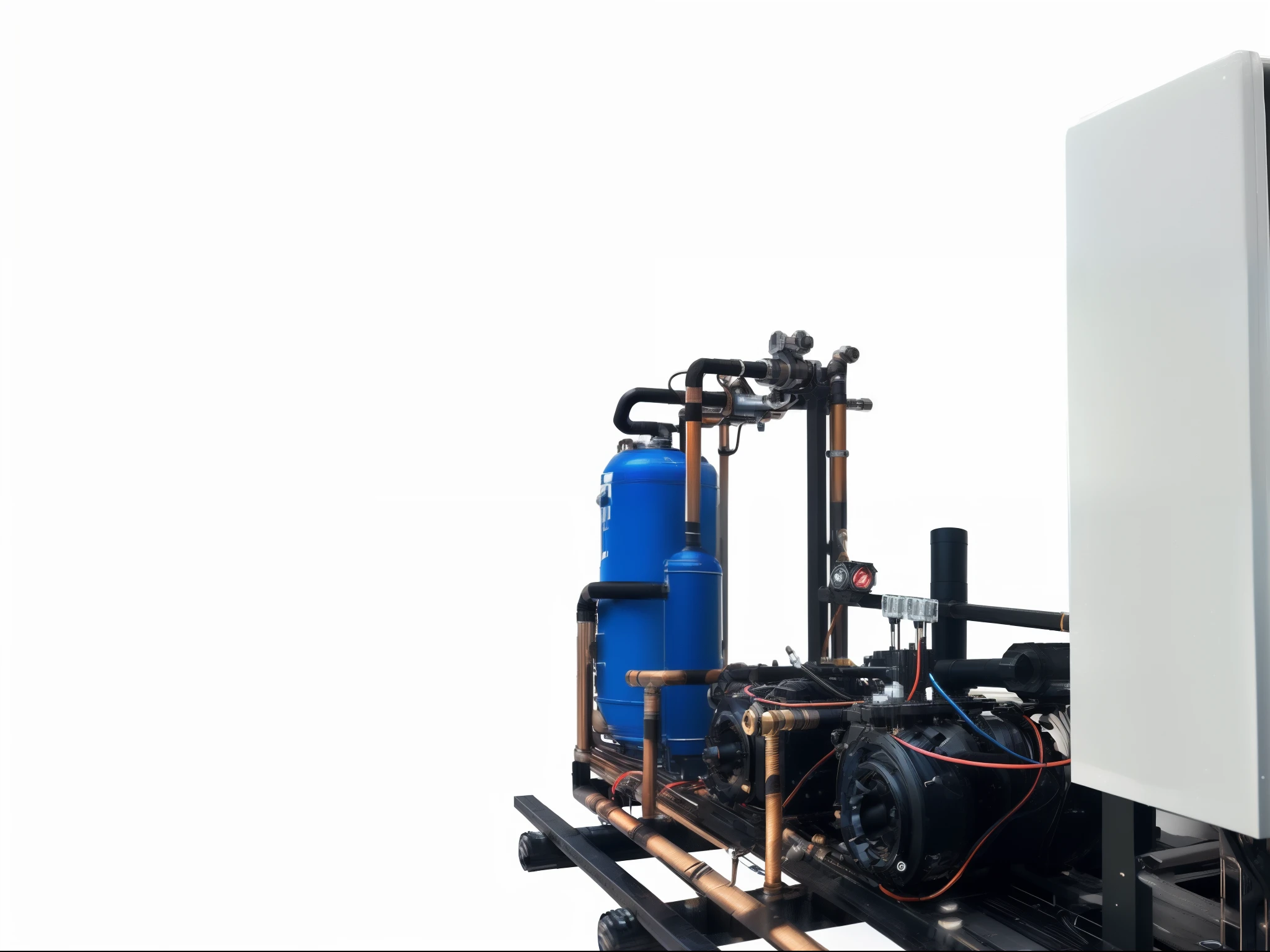 compressor unit, clean, Excellent quality,4k,8K,hight resolution,Masterpiece:1.2),Ultra-detailed,(Realistic,Photorealistic,photo-realistic:1.37),Colorful and bright background,blurry bokeh effect,Deep color,Rich color