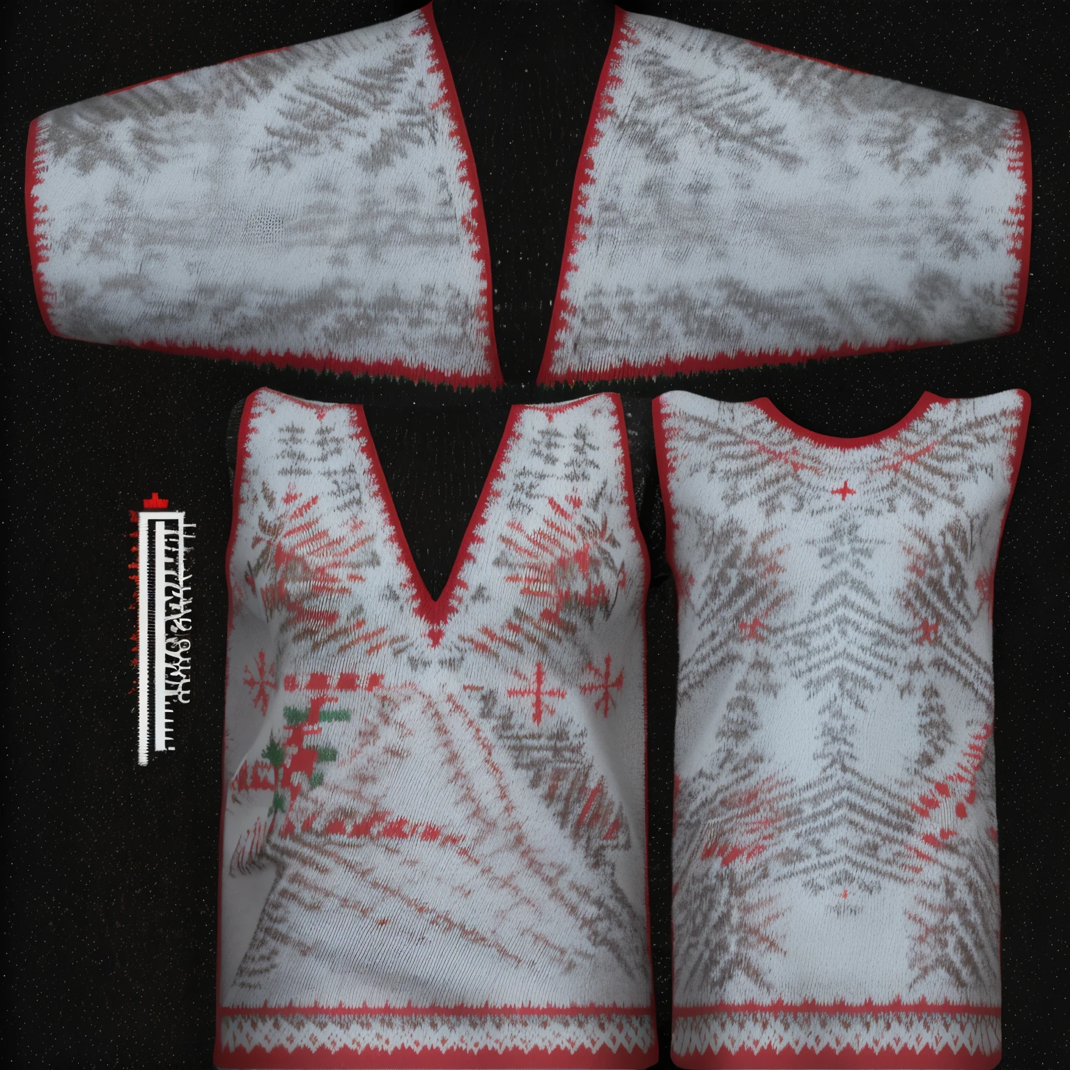 second life, christmas sweater, texture