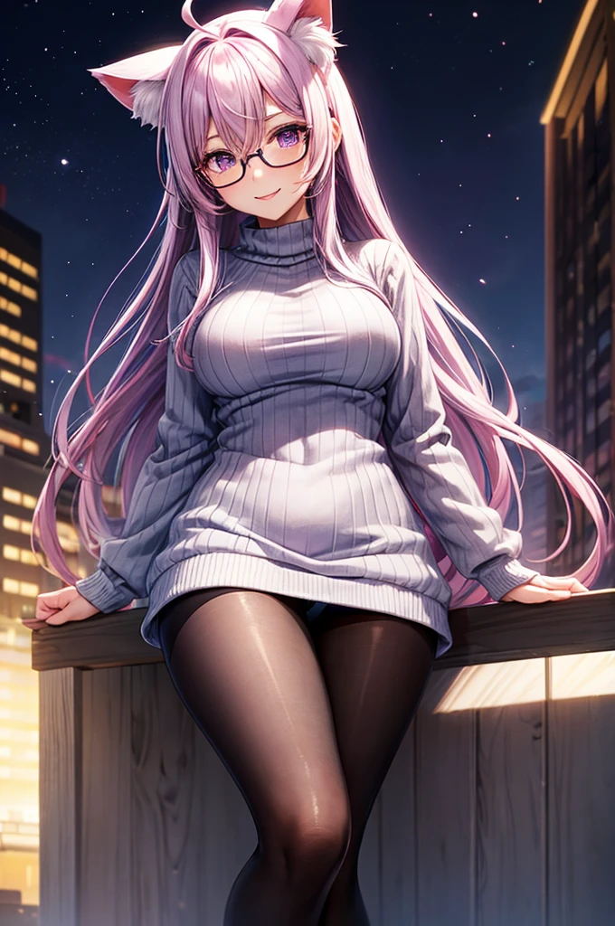 1.5),(1 girl),(Dynamic Pose),(multicolored hair+Silver hair:1.3+Red hair:1.2+Purple hair+Yellow hair:1.3+Green hair:1.3),(Blue eyes),(Neck ribbon),(floating),(cloud),(Too many drops of water),(Twilight),(watercolor paiting),(Wide Shot)