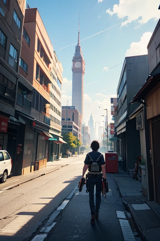 Animated images of large buildings,There was a car parked in front, style of madhouse anime, Madhouse Studio anime style, 2 0 1 9 animation screenshots, Today’s recommended anime still, (attack on titan animation), screenshot from the anime film, Screenshot of the 2012 animation, Opening scene, highschool background, animation still frame