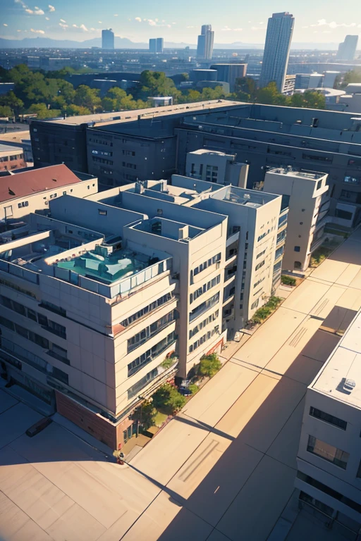 (best quality,4k,8k,highres,masterpiece:1.2),ultra-detailed,realistic:1.37,large building animation,car parked in front,insane asylum anime style,Madhouse Studio anime style,2019 anime screenshot,anime recommended today,(Attack on Titan anime),anime movie screenshot,2012 anime screenshot,opening scene,high school setting,anime still frame, vibrant colors,soft lighting