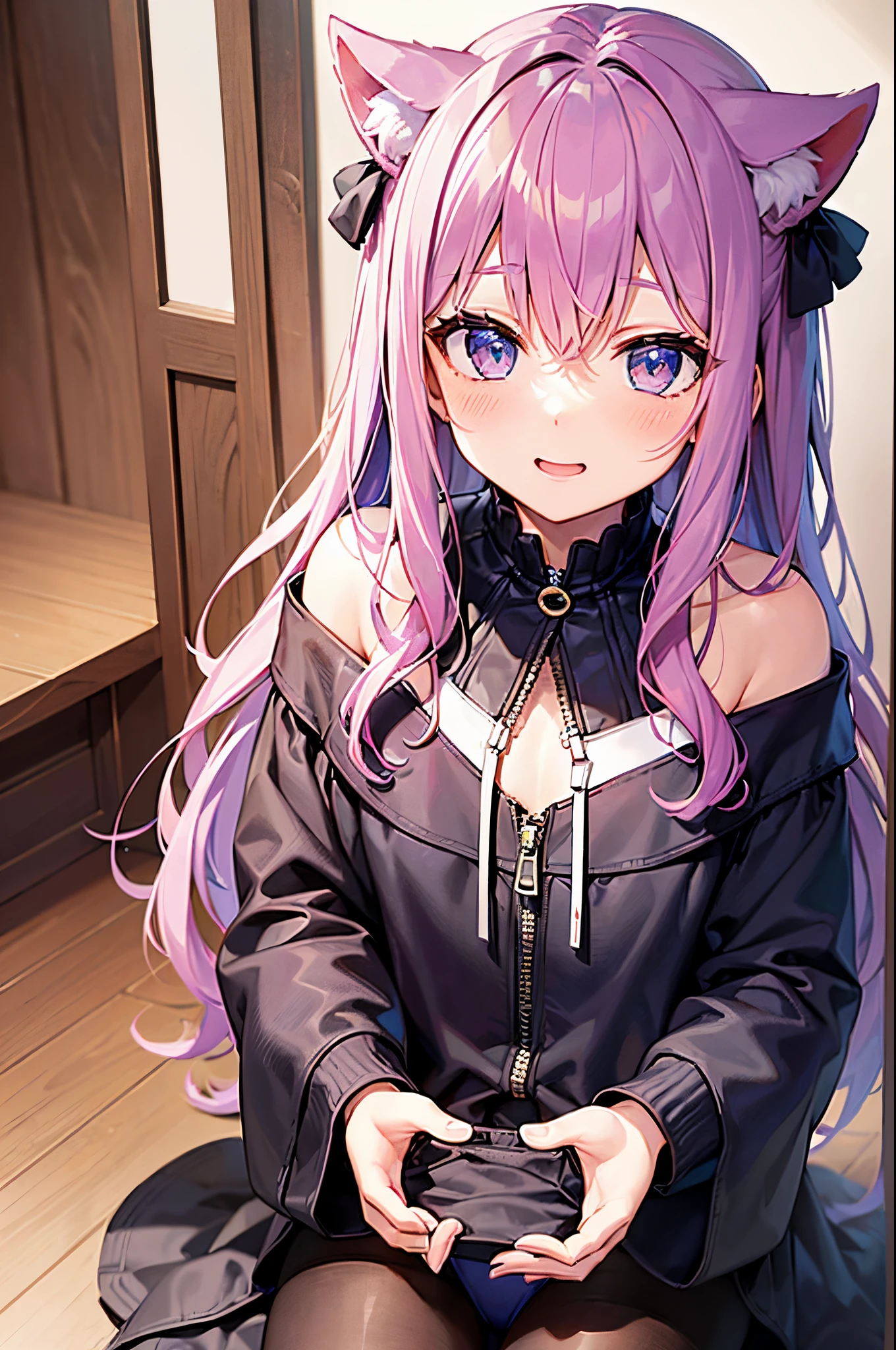 ((top-quality: 1.2、Perfect fingers: 1.2、perfect anatomia: 1.1、Dress perfectly、face perfect: 1.1、4k、8k))、(Transformation Sequence)、((aristocratic leotard、ar old、eautiful slender girl))、Fractal art、baby-fa(Stra Long)The hair)) 、Beautiful big drooping eyes、Shy laughter、Full body display、(soio)、quiet king's bedroom、long-sleeve、Canine ears、
