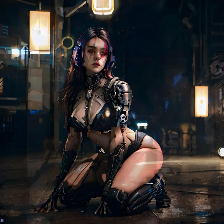 100% cyberpunk girl 100% robotic body robonatic kneeling on the ground, seductive cyberpunk dark fantasy, cyberpunk 2 0 y. o model girl, beautiful cyberpunk woman model, wearing techwear and armor, cyberpunk angry gorgeous goddess, cyberpunk photo, cyberpunk beautiful girl, beautiful alluring female cyborg, oppai cyberpunk, cinematic goddess body shot, cyberpunk girl, cyberpunk judy alvarez