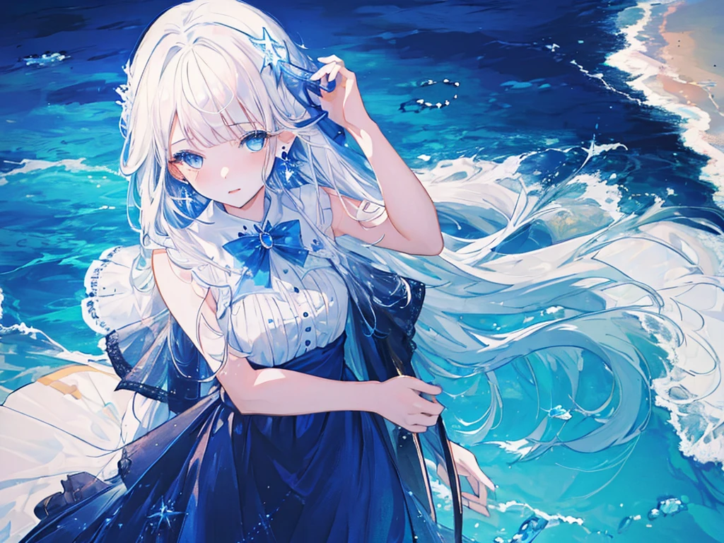 [(Transparent background:1.5)::5],(((Masterpiece))),(((Best quality))),(((Extremely detailed))),illustration, 1girll,Solo,mysterious,vivd colour,Shiny, Underwater transparent sealed hemispherical glass dome, (White hair),(Purple eyes), full bodyesbian,Barefoot,Long hair is calm and natural, Koi,Underwater, Dome,Close up,Dynamic actions,Lens perspective,(((Box composition))),sitting cross-legged，Leaning against the bookshelf, voluminetric lighting, multi colored eyes, Detailed eyes, ultra - detailed,Light smile, Highly detailed, Beautiful, small detailed, Ultra detailed, Best quality, Intricate, 4K, 8K, trending on artstationh, Good anatomy, Beautiful lighting, Award-winning,