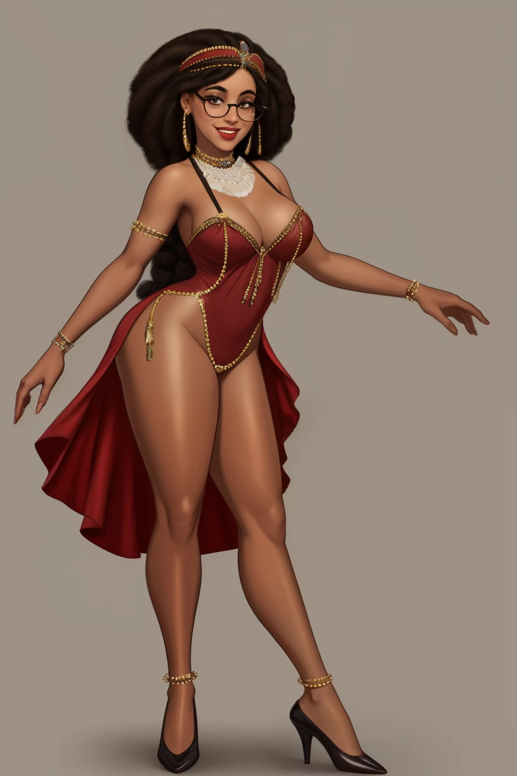Morena, mulher vestida de Papai Noel, sensualidade sexy, bissexual, seios, bespectacled, andando, em uma cidade movimentada, imagem de corpo inteiro, cabelo afro caindo para frente, dreadlock type but braided, com seios lindos, perfect body with a wide thigh is a beautiful woman, com seios lindos, corpo perfeito, coxa larga, A destination with sexual expression is beautiful, pose sexual, erotic woman Araffe dressed in a flapper flapper costume, fantasia de alta qualidade, loucos anos 20, 1920's, celebration costume , Era do Jazz, fantasia, fantasia de joias, tecido estilo 1 9 2 0, roupas 1 9 2 0, estilo 1 9 2 0, estilo dos anos 1920