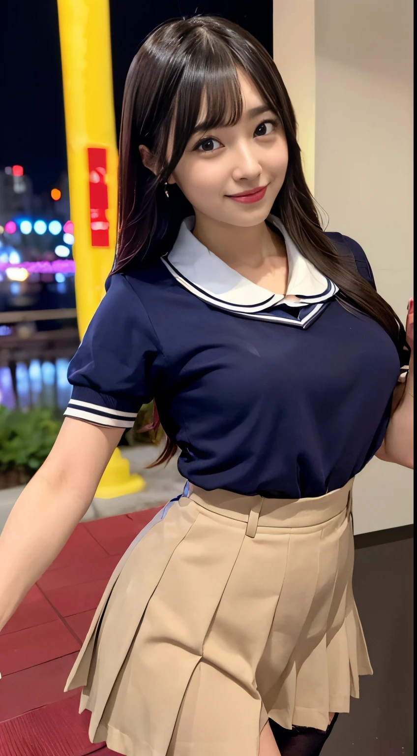 top-quality、Top image quality、masterpiece、fully body photo、25 years old women, governess、Dark brown wavy middle hair、bangss、((White and blue volleyball uniform、))、 ((no-bra、Puffy nipple、))、soft boob、breasts of medium size,、Kamimei、 Shy laughter、Lying on the floor、Show your ass、((Grasp your breasts with both hands over your clothes、Touching the crotch、open one's legs、Open both knees))