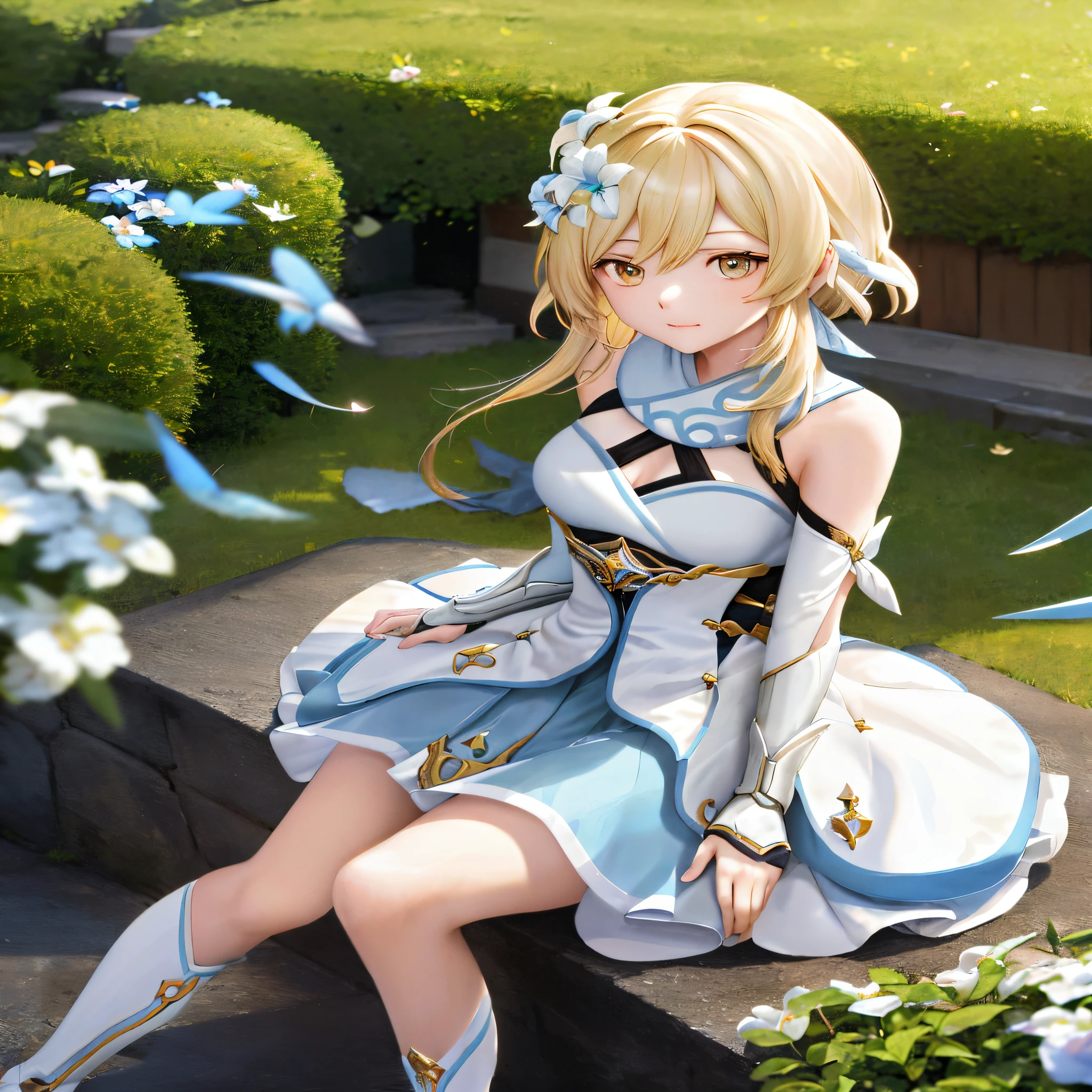 Extremely detailed, white boots