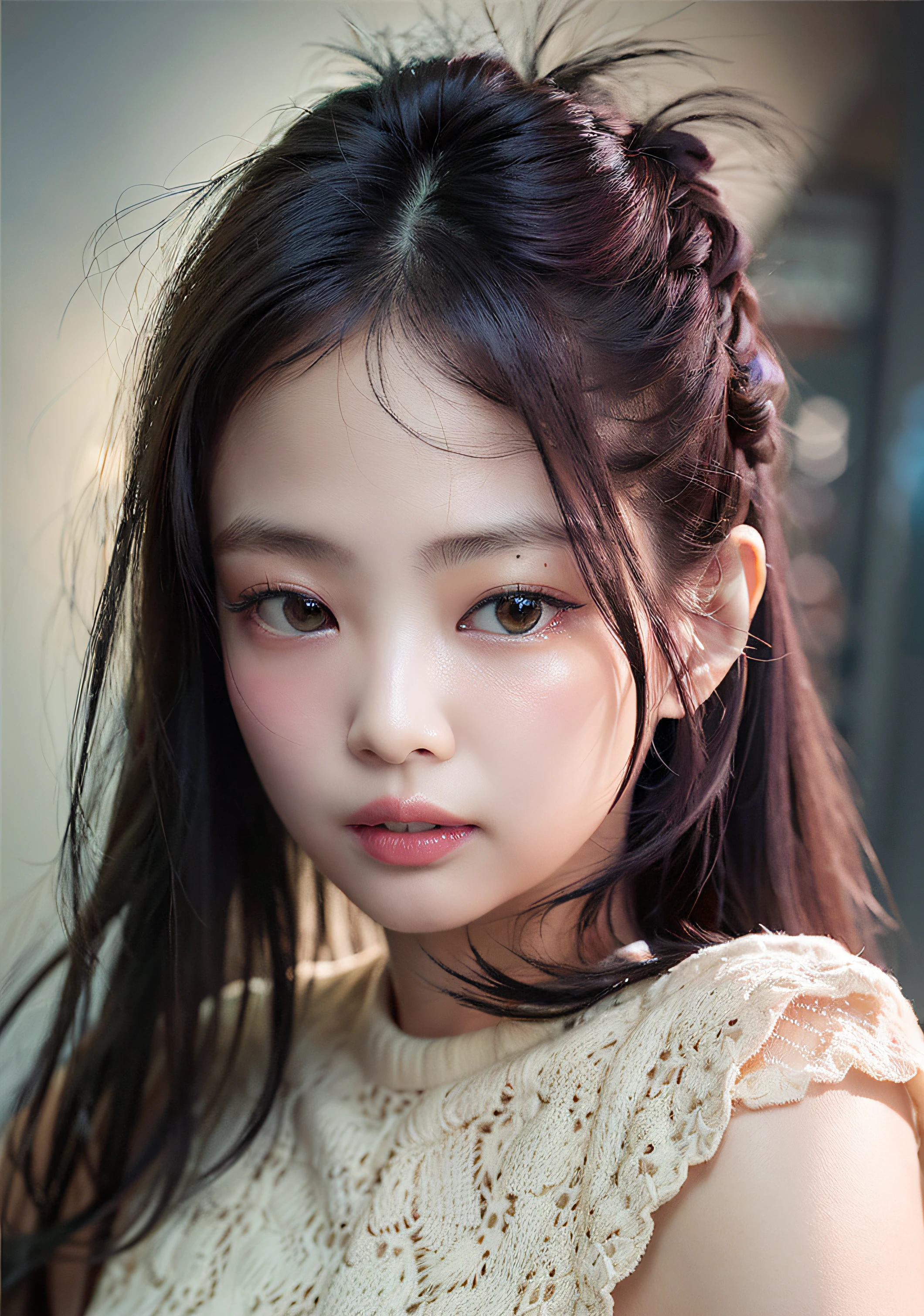 hyperrealistic: 1.5), hyper-realistic lifelike texture, masterpiece, unreal engine 5, Extremely detailed CG unity 8k wallpaper, realistic eyes,
Madly detailed photo, (ecstasy of light and shadow, deep shadow), (Winner of the Pulitzer Prize for Photography and Taylor Wessing Photographic Prize) Jennie Kim, sexy pose, whole body,