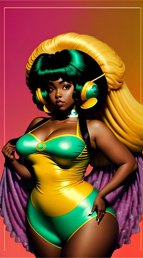 (natural Gloomcore:1.3) succubus, wings, full body, [:revealing, wild costume design,:0.2], official art, (african, dark skin:0.6), dramatic matte sea green lighting from below, in a religious, celestial dining hall, bombshell hair, dark yellow hair, spiked hair,Havana Twists, heads together BREAK Retro-Futurism O'Niel Cylinder, epic scenery BREAK detailed hands, hand model