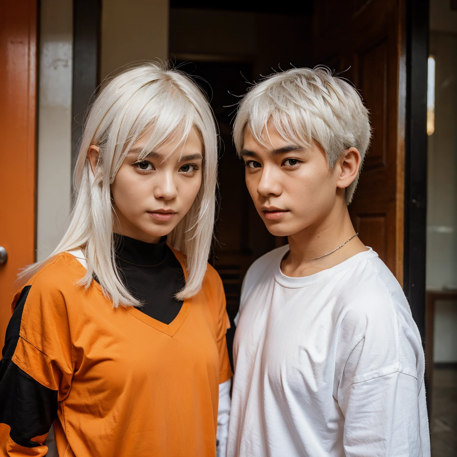 Short hair White hair