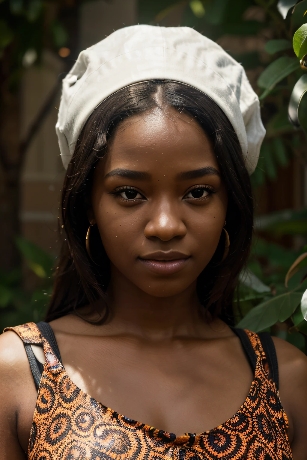 (best quality,4k,8k,highres,masterpiece:1.2), ultra-detailed, realistic:1.37, professional, HDR, vivid colors, studio lighting, bokeh, African young lady, attractive, portrait, detailed eyes and face, long eyelashes, beautiful detailed lips, dark complexion, curly hair, confident, stylish clothing, modern background, urban setting, laptop, coding, developer, focused, determined, creative, vibrant, dynamic perspective, vibrant colors, warm color tones, subtle backlighting, Nosipho Lungile