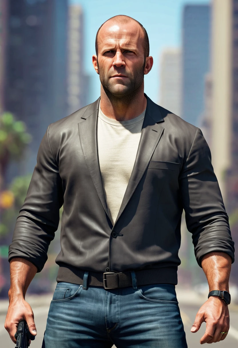 jason statham as a gta 6 caracter