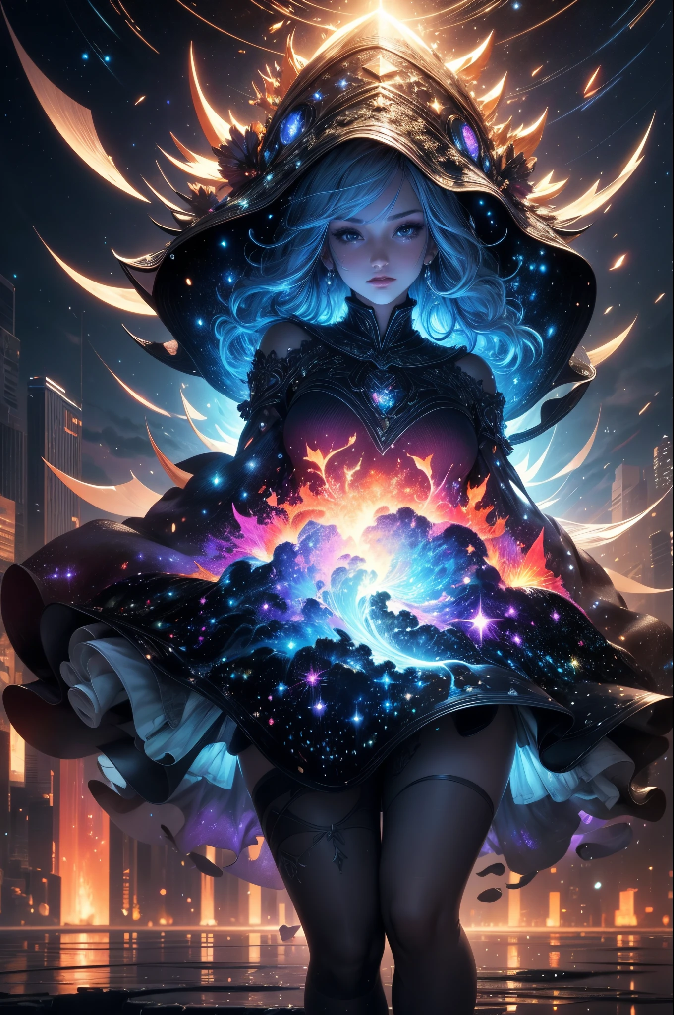 8K Ultra HD, highly detailed, Abstraction, Oil, Full Body Sketch:1.3, Neo Tokyo landscape made of starry sky, Cubism, Brush, Palette, Easel, Pigment, Stroke, Composition, Mixed media, Texture, Contrast, Depth, Creativity, Imagination, Ceramic, Cerulean, Vermilion, Impasto, Glaze, Grayscale, Fauvism, Renaissance,, fractal art:1.35, side lighting, sparkle, god rays, ray tracinasterpiece)), perfectly detailed best quality, UHD, 32K, HD, unity, High resolution, best quality, masterpiece , wallpaper, masterpiece —chaos 45 —s1000 , (best shadow), elegant, volumetric lighting ultra wide field of view, ultra high definition quality, high detail, aesthetics, natural lighting, ultra high quality, depth of detail, level of detail, high quality, high-definition , realistic rendering