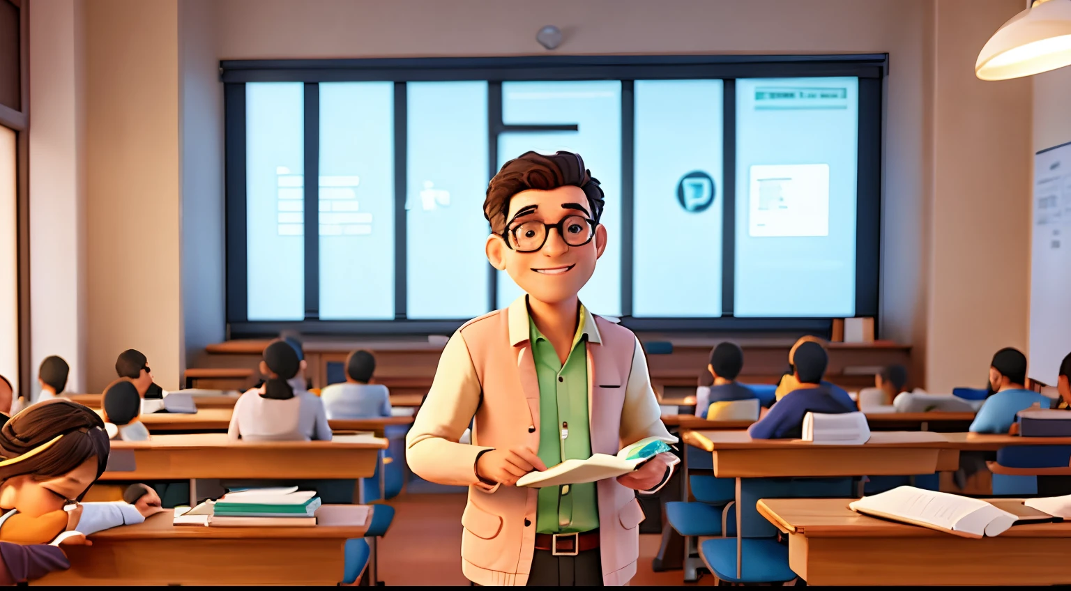professor dando aula
