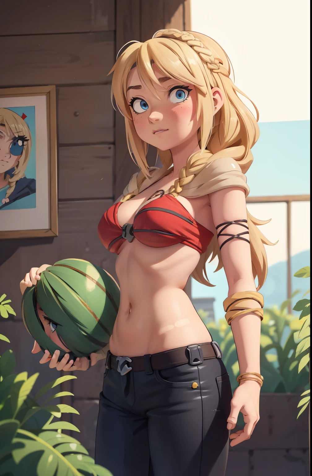 Bikini jaune, cheveux blond, anime girl avec de gros seins et gros mamelon qui pointe, séduisante fille d’anime, Ilya Kuvshinov. 4 km, [ Art numérique 4 km ]!!, Style Anime 3D réaliste, Jolie fille d’anime, Artgerme extrêmement détaillé, Oppai, Style anime 4 K, Rendu photo réaliste Anime girl, Anime hyper réaliste, style anime. 8k, Femme sexy, elle rougit, elle veut plaire aux hommes