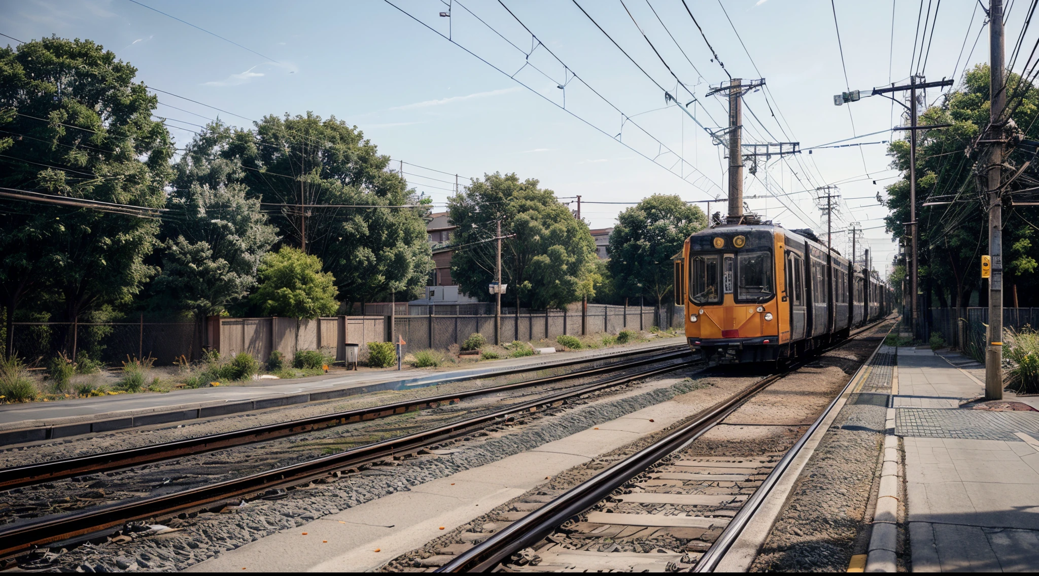 Along transit corridors, railway tracks for trolley systems would embed into paved roads also bordered by endless telephone poles streaming power lines. Electric trams, trains, and factory machines would channel power through exposed high-voltage wires above. Self-contained portable engines would be the only transport free from complete reliance on wired power sources.