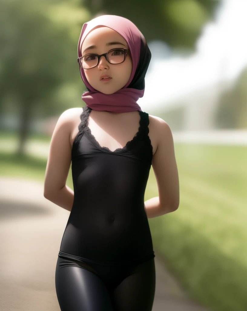 (((HIJAB MALAY GIRL))), masutepiece, High quality, UHD 32K, Realistic face, Realistic skin feeling , A Japanese Lady, 8 years old, Little Girl, Very cute and baby-like face, (((FLAT CHEST))), (MATRIX WORLD), ((look In front  at the camera and SADNESS)), (((LITTLE GIRL))), (((CUTE GIRL))), ((PINK NIPPLES)), ((TRANSPARENT)), ((PINK LIPS)), ((LACE)), ((TRANSPARENT)), ((SPECTACLES)).