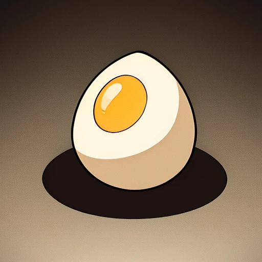 egg with solid dark background