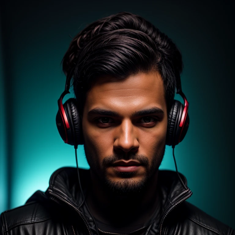 Garoto negro com headfones