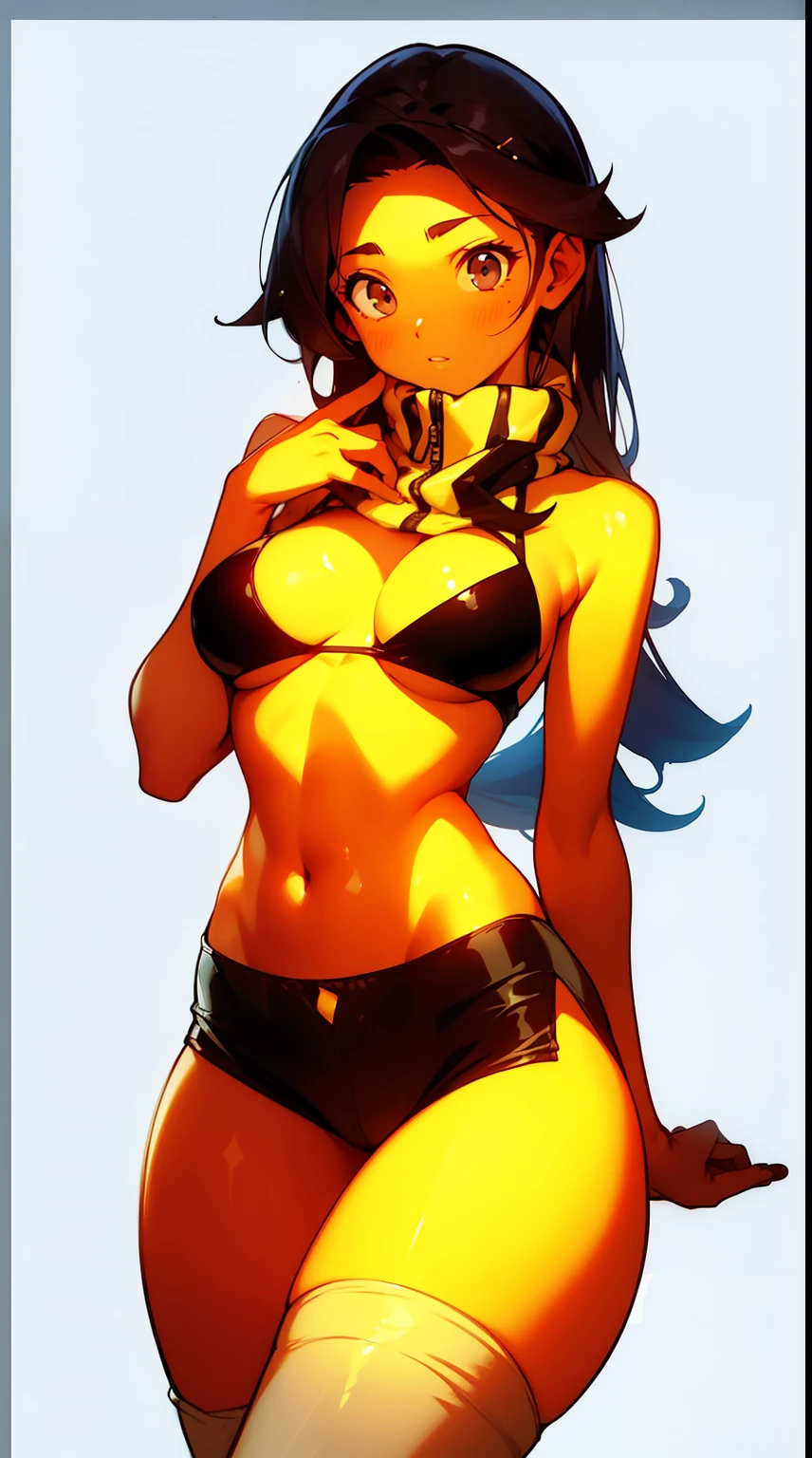 (La mejor calidad,4k,Altas Resoluciones),(realista:1.37),Shy and blushing,sexy,monos en el suelo,uniforme transparente mojado,Black lingerie,pantalon corto,Medias negras largas,Wet,empapado,abierta de piernas,Agua,(foto ),

(Cuerpo completo,anime),(vivid colors),(Soft lighting)