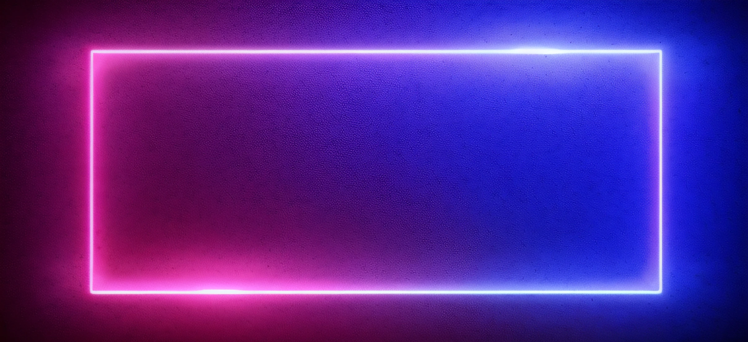 Neon frame in the dark with a blue and pink light - SeaArt AI