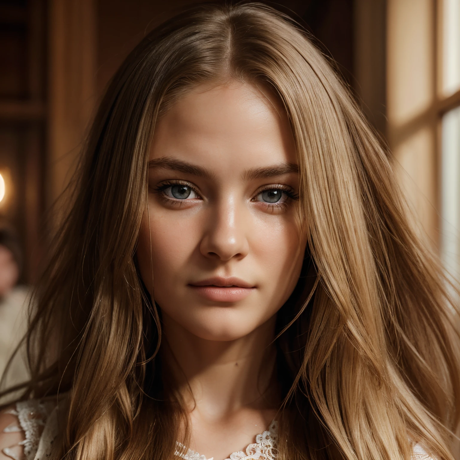 high quality, best quality, photo-realistic, raw-photo, realistic, ultra realistic 8k cg, ultra-detailed, High definition, masterpiece, 1girl, long hair, blonde hair, brown eyes, detaile face and eyes, close-up, intricate details, detailed texture, finely detailed,