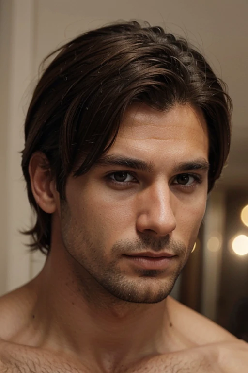 men, brown haire, realistic