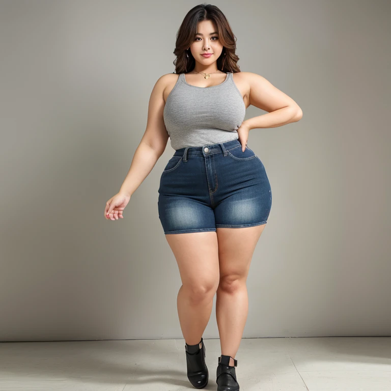 Thick thighs Thick legs Thick shoulders Tall muscular legs Muscular arms Muscular shoulders Beautiful skin of a woman Cute Beautiful and strong woman Standing figure Full body visible Muscular Thick Heavy weight