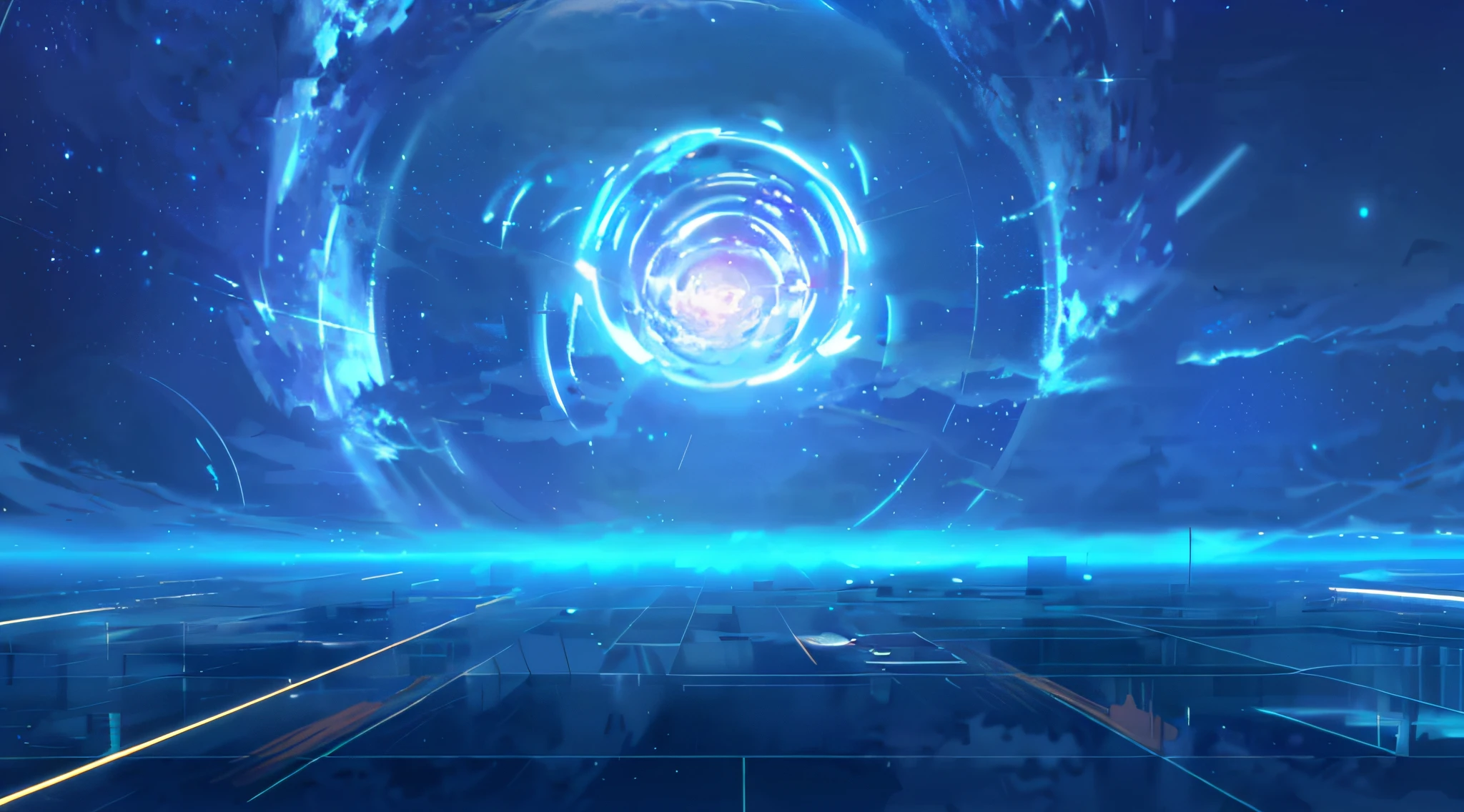 maximalist,,geometry,NOhumans,Reflective square floor,grid block floor,Cosmos Sky.Anime art wallpaper 4k,starryskybackground,Futuristic sci-fi scene with blue tunnel and black hole, majestic interstellar portal, time vortex in the background, childless portal, dimensional portal,
astral background, interstellar infinity portal, holography space,background megastructure, spiral star, The background the endless universe, Cosmos Sky.Anime art wallpaper 4k, arena background